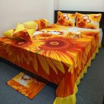 8 pieces king size Panel Bedcover