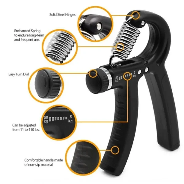 Hand Grip 5-60Kg Adjustable Hand Strengthener Grip Trainer