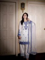 Embroidery Readymade Three Piece Premium Luxury Blend Cotton Dress