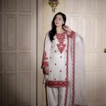 Embroidery Readymade Three Piece Premium Luxury Blend Cotton Dress