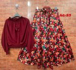 Western Denim Style Ladies Blazer Gown Tops