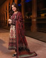 Digital Printed 3 Piece | China Microstich Ari Work Dress - Image 6