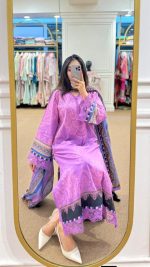 Digital Printed 3 Piece | China Microstich Ari Work Dress - Image 32