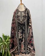 Digital Printed 3 Piece | China Microstich Ari Work Dress - Image 29