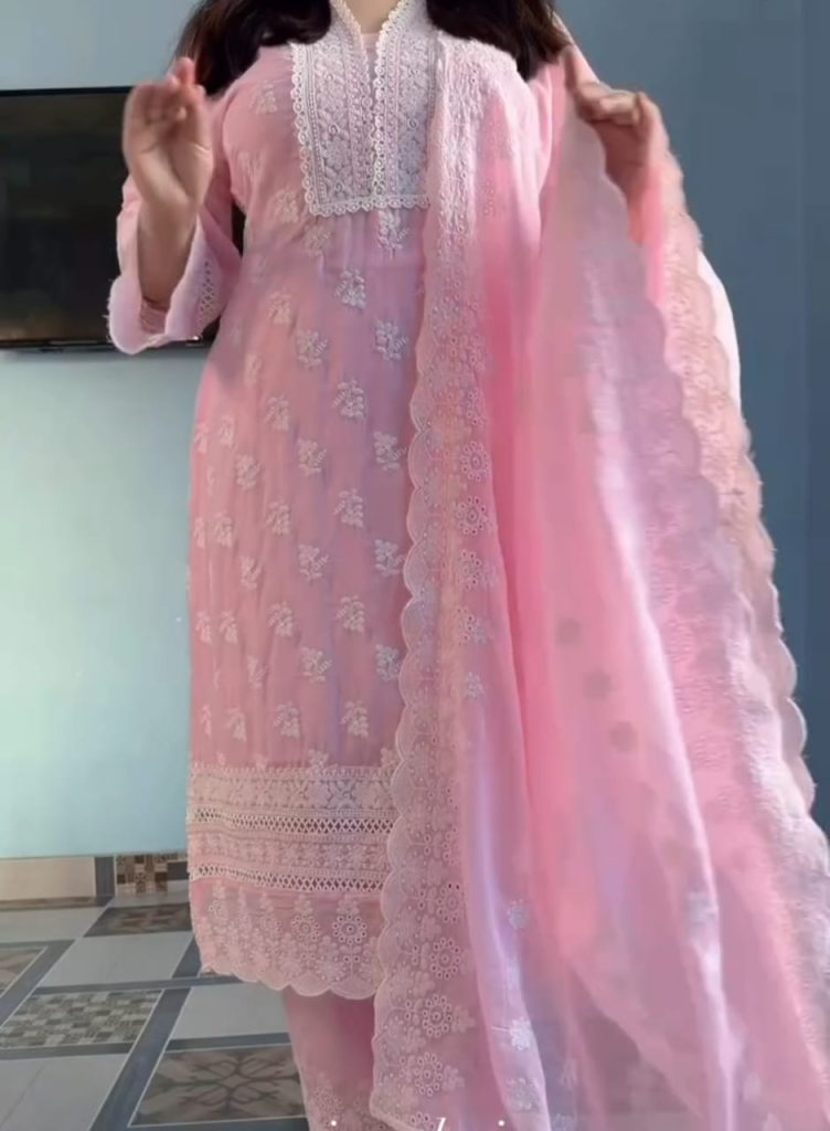 Eid Special Embroidery Three Piece Tencel Cotton