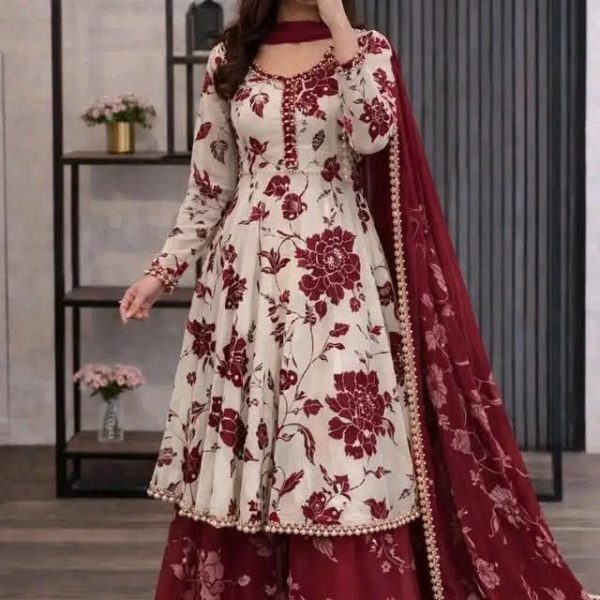 Golap Gown Three Piece Cotton Printed Women’s Dress