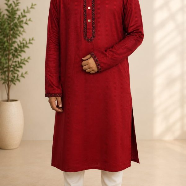 Premium Cotton Embroidery Panjabi