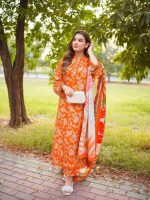 Digital Printed 3 Piece | China Microstich Ari Work Dress - Image 16