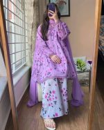Premium Cotton Printed Three Piece Afsan Print