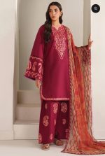Digital Printed 3 Piece | China Microstich Ari Work Dress - Image 13