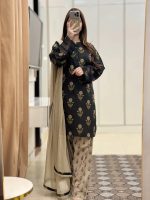 Digital Printed 3 Piece | China Microstich Ari Work Dress - Image 24
