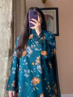 Digital Printed 3 Piece | China Microstich Ari Work Dress - Image 37
