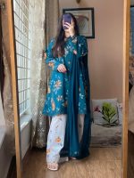 Digital Printed 3 Piece | China Microstich Ari Work Dress - Image 38