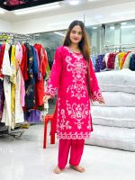 Unique Embroidered Co-Ord Set in TC Cotton | Keshabpur - Image 10