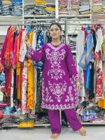 Unique Embroidered Co-Ord Set in TC Cotton | Keshabpur - Image 11