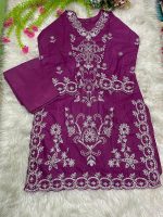 Unique Embroidered Co-Ord Set in TC Cotton | Keshabpur - Image 15