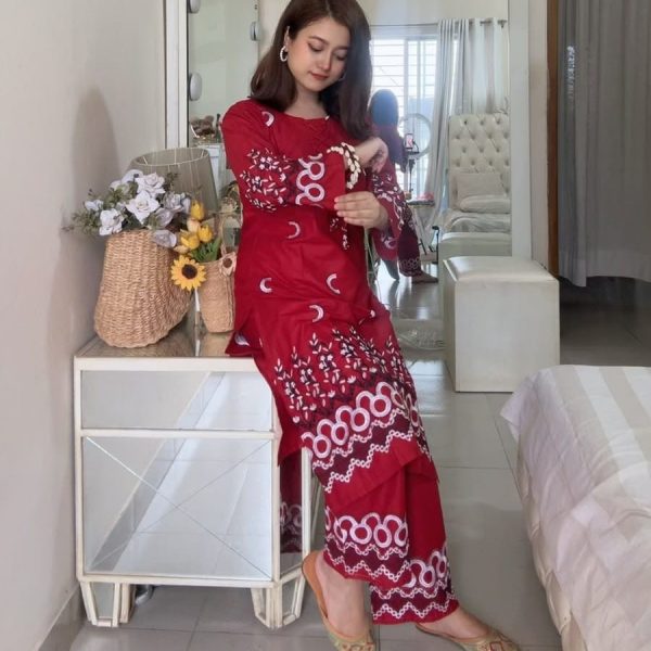 Unique Embroidered Co-Ord Set in TC Cotton with Matching Embroidered Selowar