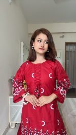 Unique Embroidered Co-Ord Set in TC Cotton | Keshabpur - Image 8