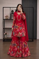 Premium New Design Three Piece with Thai Micro Georgette and Stone Work