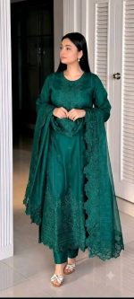 Embroidery Three Piece – Soft Cotton Embroidery Dress for Women | SKU 33428-33429 - Image 4