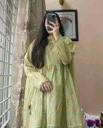 Digital Printed 3 Piece | China Microstich Ari Work Dress - Image 2