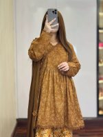 Digital Printed 3 Piece | China Microstich Ari Work Dress - Image 3