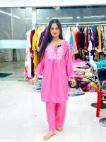 Embroidered Two Piece | Budget Friendly Switch Silk Dress - Image 3