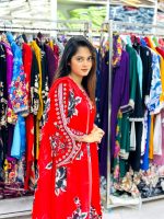Puja Special Three Piece | VIP Linen Embroidery & Digital Print - Image 6