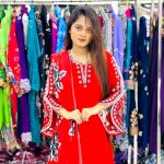 Puja Special Three Piece VIP Linen Embroidery Dress for Women