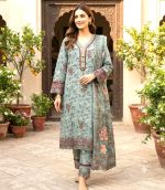 Pakistani Inspired Laser Cut Readymade Three Piece - Image 2