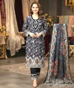Pakistani Inspired Laser Cut Readymade Three Piece - Image 3