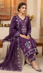 Pakistani Bin Hamid Embroidery Readymade Three Piece - Image 4