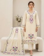 Pakistani Bin Hamid Embroidery Readymade Three Piece for Women