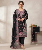 Pakistani Bin Hamid Embroidery Readymade Three Piece - Image 2