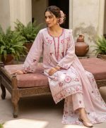 Pakistani Bin Hamid Embroidery Readymade Three Piece - Image 3